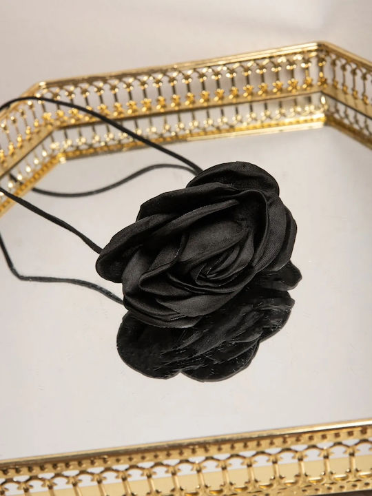 Σετ 3 Τεμαχίων Κολιέ Choker Υφασμάτινο Λουλούδι Μέγεθος One Size Πολύχρωμο