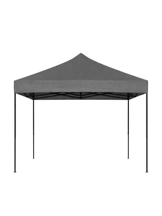Foldable Garden Gazebo Black 3x3m