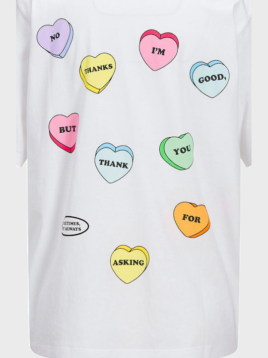 Women's T-shirt Yellow, White, Pink