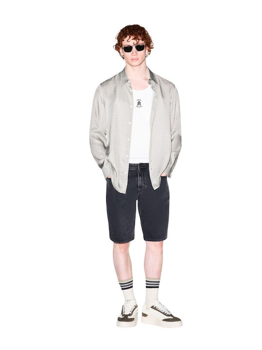 Men's Gray Denim Shorts