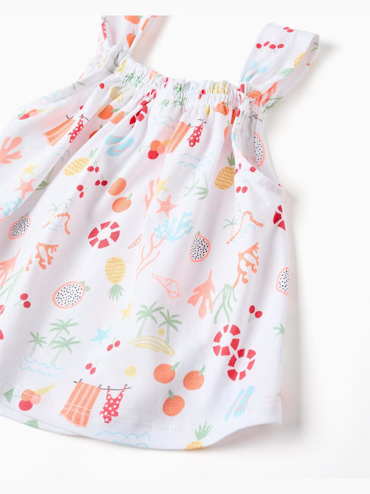 Kids Set with Shorts Summer 2 Pieces Orange