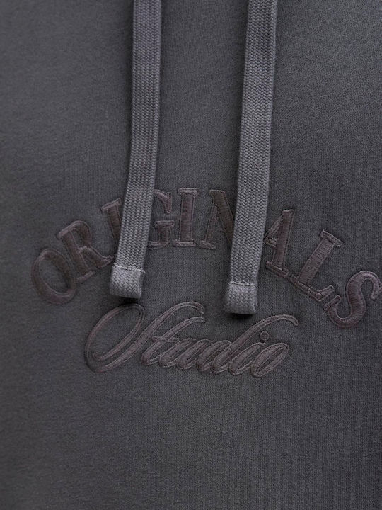 Sweatshirt with Hood Dark Gray