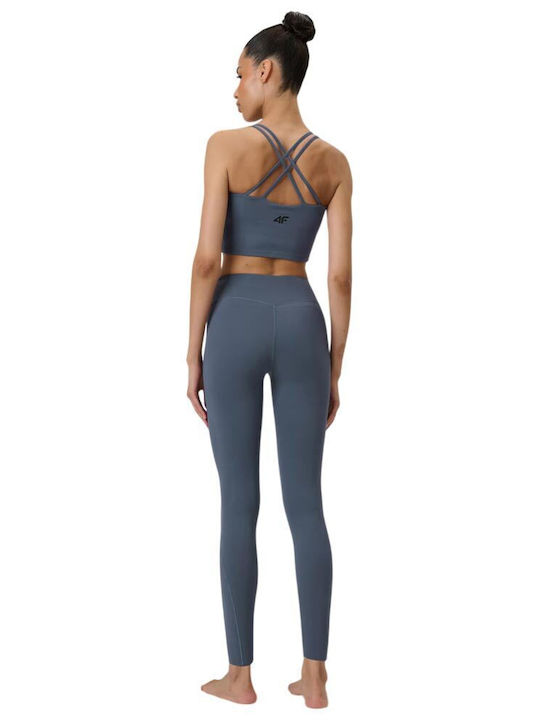Functional Women's Cropped Leggings Blue