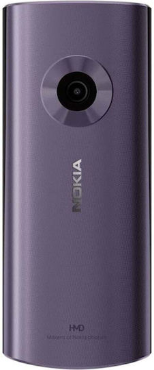 Nokia 110 (2024) Dual SIM Κινητό με Κουμπιά (Ελληνικό Μενού) Μωβ