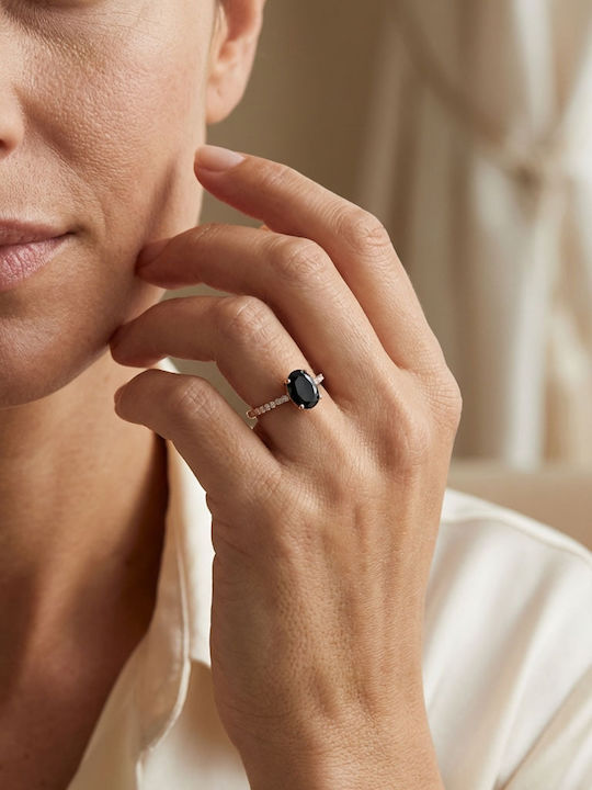 Damentringe mit Diamant aus Roségold 18K