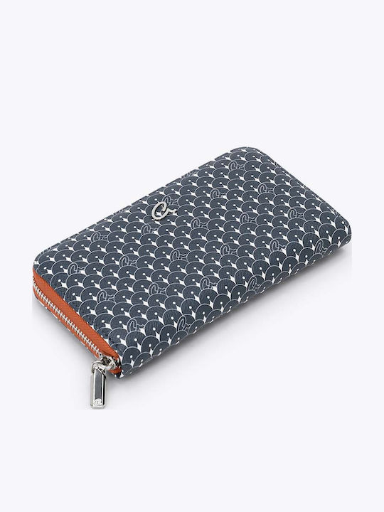 Large Women's Blue Wallet