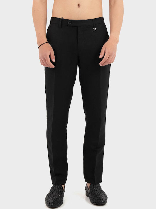Trousers In Regular Fit Black