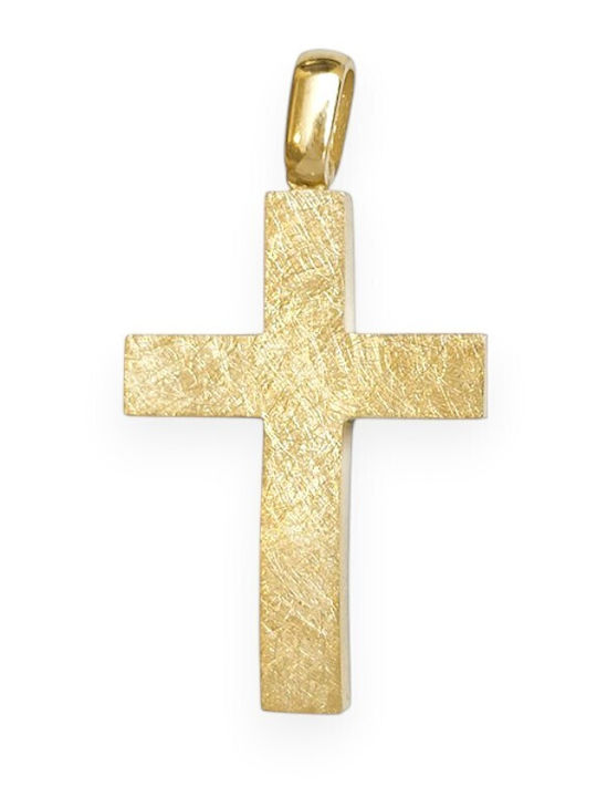 Goldjewels Χρυσός Σταυρός 9Κ Διπλής Όψης