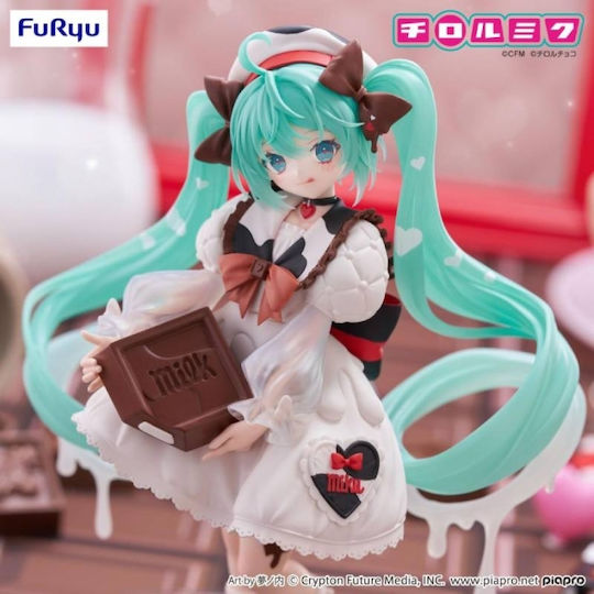Hatsune Miku X Tirol Choco Trio-try-it Hatsune Miku Milk Ver Φιγούρα Αγαλματίδιο 18cm