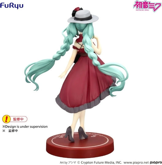 Hatsune Miku Trio-try-it Rochie De Ieșire Hatsune Miku Versiunea Roșie Figurină Statuie 19cm