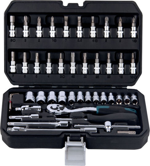 Bormann BΗΤ5100 Set Ratchet 1\4" 46pcs 024675