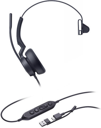Yealink VOIP-Headset Uh46 Mono Usb-c/a Kabelgebunden 1308242