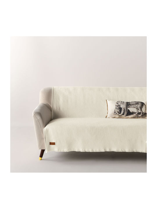 Kentia Maxton 26 Three-Seater Sofa Throw Jacquard 180x280cm Ecru