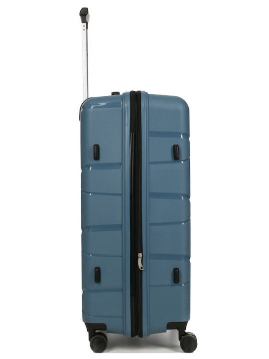 Großer Blauer Polypropylen Koffer 4 Räder Sicherheitsschloss 29nav883 29883-03