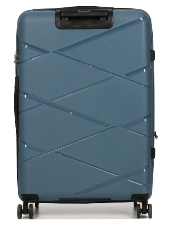 Großer Blauer Polypropylen Koffer 4 Räder Sicherheitsschloss 29nav883 29883-03