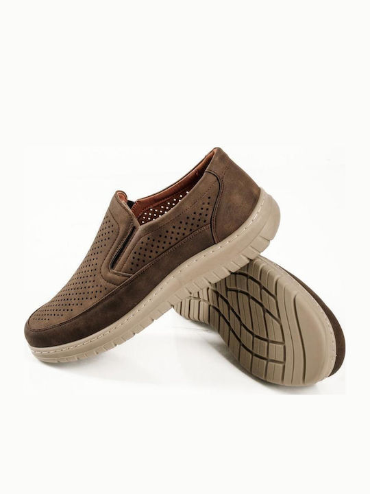 Men's Moccasins In Brown Colour