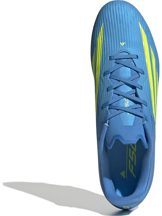 adidas F50 League Football Shoes with Cleats FG/MG Blue