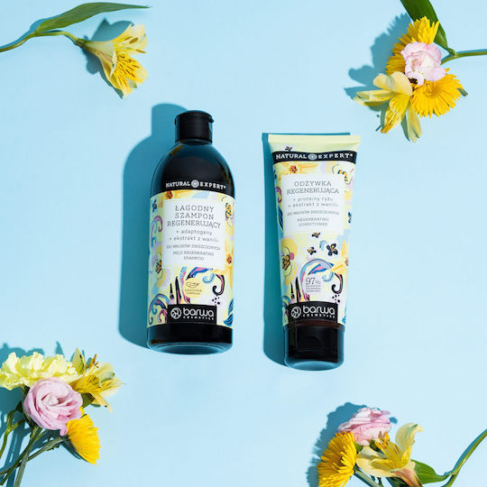 Barwa Shampoo for Sensitive Scalp for Damaged Hair 480ml