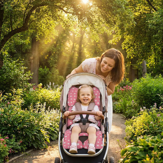 Kinderwagenabdeckung Rosa