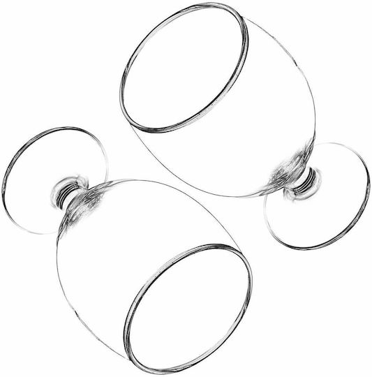 Kadax Set of Glasses for Water Beer and Cocktail Colonna Glass 370ml 2 Pieces