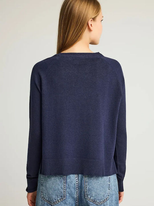 Women's Sweater Cotton Blue