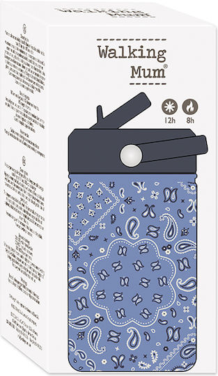 Walking Mum Παγούρι Θερμός Bandana Σιέλ 350ml 1120800763