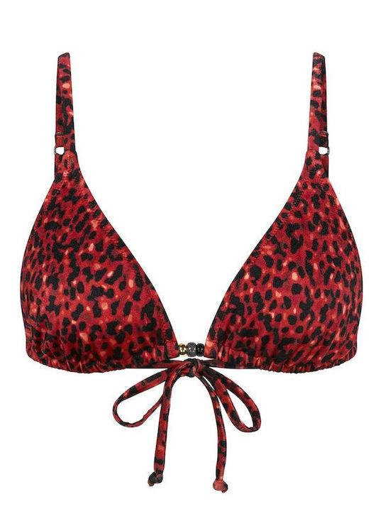 Midnight Swim N Bikini Triangle Animal Print Terracotta