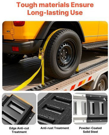 Vevor E-track Tie-down Rail Kit 4 Pack 0.4 M E Tracks Set 21 Pcs Includes 2 Ratchet Straps & 4 O-rings & 4 Tie-offs D-ring & 2 Single Slots & 8 End Caps & 1 Bag Fit Garages Vans Trailers