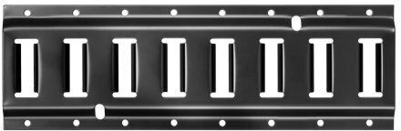 Vevor E-track Tie-down Rail Kit 4 Pack 0.4 M E Tracks Set 21 Pcs Includes 2 Ratchet Straps & 4 O-rings & 4 Tie-offs D-ring & 2 Single Slots & 8 End Caps & 1 Bag Fit Garages Vans Trailers