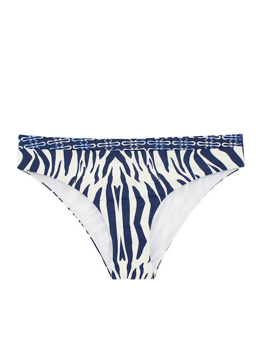 Γυναικείο Μαγιό Bikini Μπανέλα Ντραπέ Μπλε