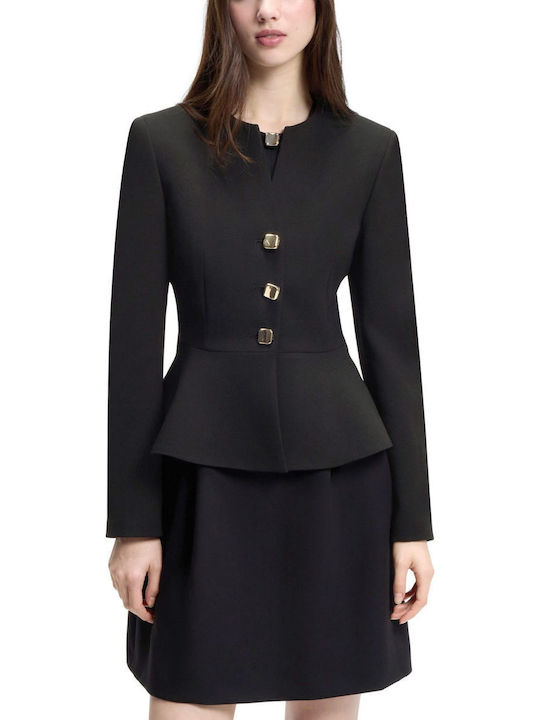 Hugo Women's Waisted Blazer Black