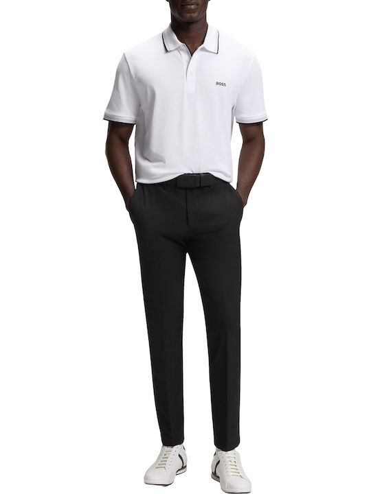 Trousers Elastic in Slim Fit Black