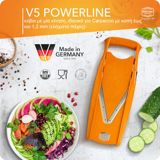 Borner Slicer V5 Powerline Pro Set 7 Pieces Orange