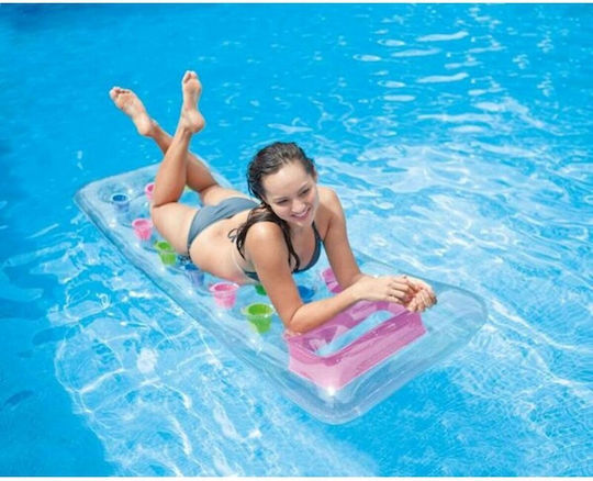 Φουσκωτό Στρώμα Intex 18 Γυαλιά Διαφανές 188 X 17 X 71 Cm