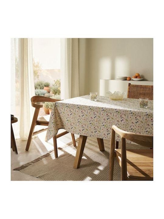 Gofis Home Τραπεζομάντηλο Lauren 650 Μπεζ 135x135εκ.