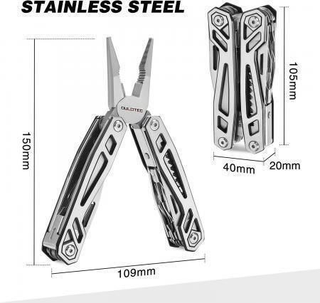 Dulotec Dulotec Multitool Grau mit Scheide Set 4 Stück