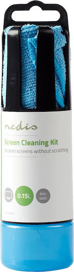 Nedis 150ml Cleaning Kit Lcd Led Screen Microfiber Cloth Blue