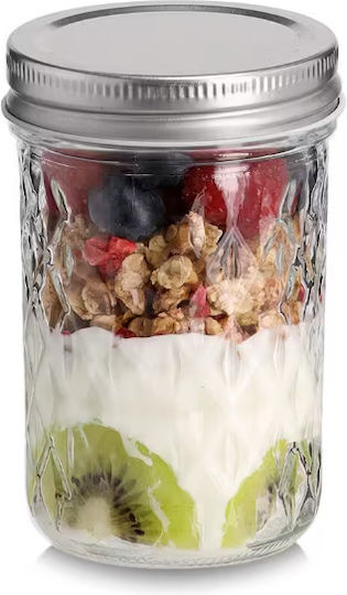 Zeller Set of 3 General Use Glass Jars with Cork Transparent 100ml 3 Pieces
