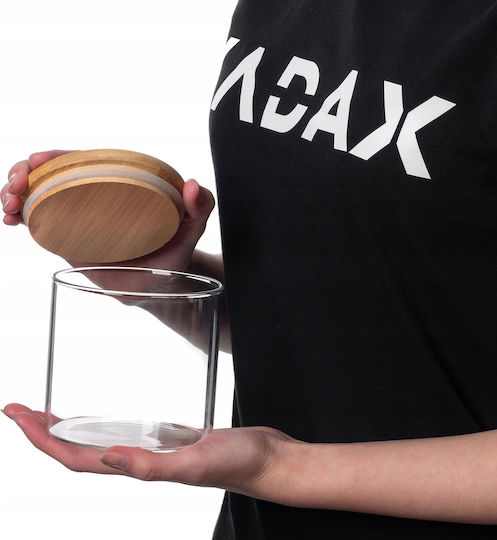 Kadax Kadax Lebensmittelgläser & Behälter Getreideglas mit Deckel Transparentes Glas 680ml