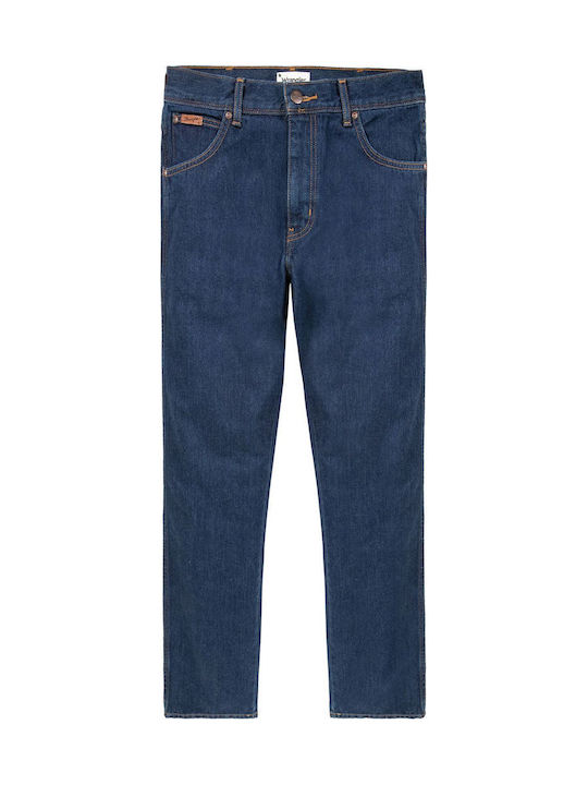 Texas Men's Jeans Pants Elastic with Regular Straight Fit Navy Blue