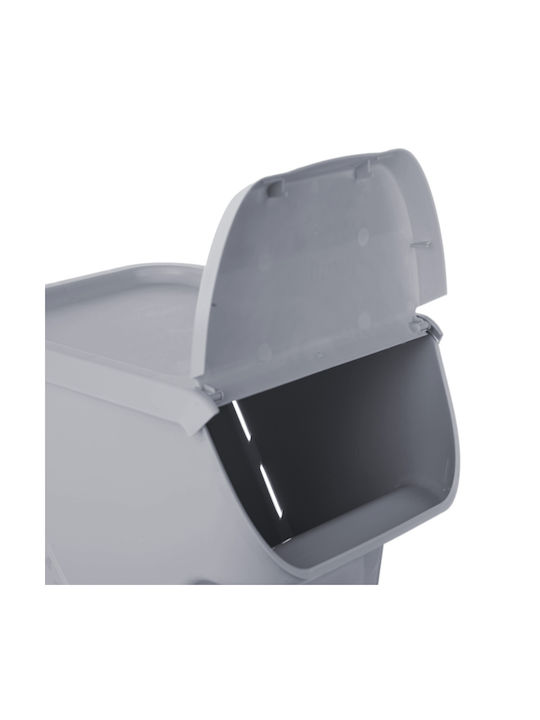 Kadax General Use Vase with Lid Plastic Gray 26.5x26x33cm