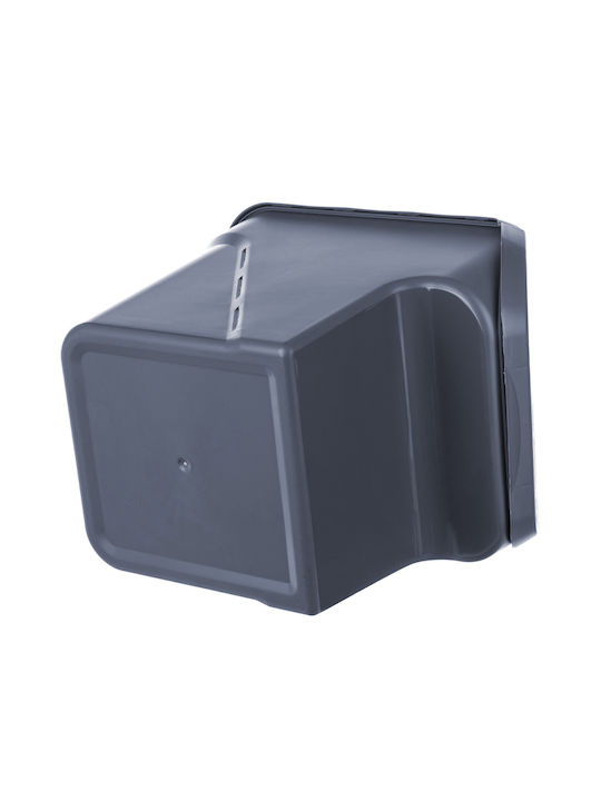 Kadax General Use Vase with Plastic Grey Lid 26.5x26x33cm 1 Pieces