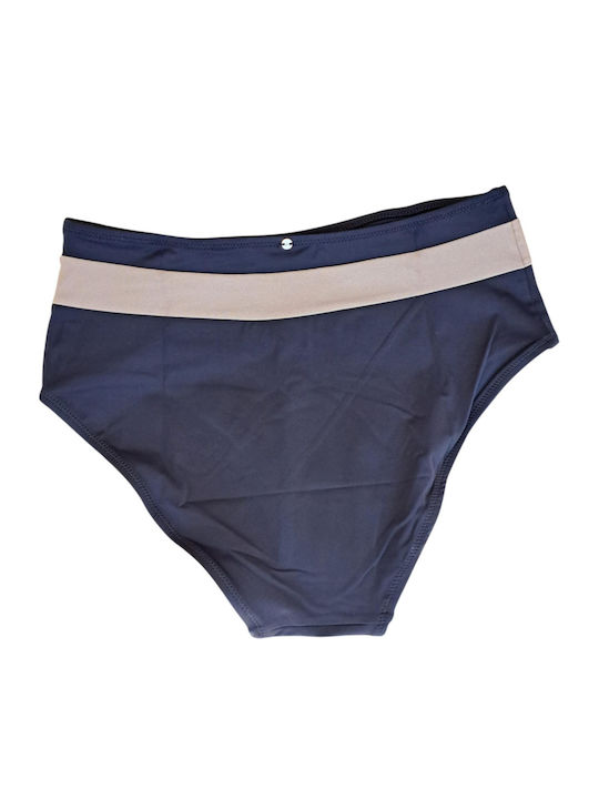 Bikini Slip Ψηλόμεσο Μαύρο