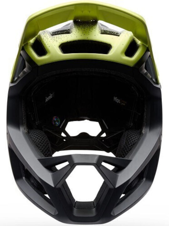 Fox Proframe Full Face Κράνος Ποδηλάτου Downhill / Βουνού Κίτρινο