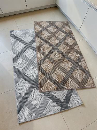 Linea Home 2504 Αντιολισθητικό Χαλί Στρογγυλό Γκρι Φ150cm