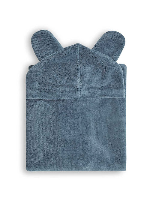 Cannon Kid's Poncho Bathrobe 5-10 E Nile Blue