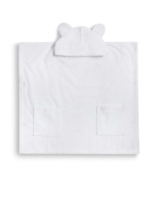 Cannon Kid's Poncho Bathrobe 5-10 E Nile Blue