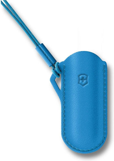 Classic Sd Schweizer Armee-Messer 58 Mm 7 Funktionen Schwarzes Leder-Gehäuse Blau