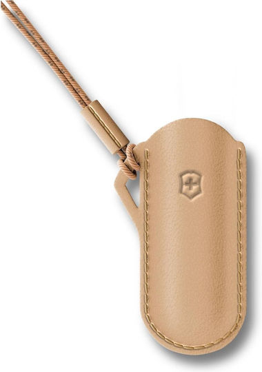 Classic Sd Schweizer Armee-Messer 58 Mm 7 Funktionen Weiß Leder-Gehäuse Beige