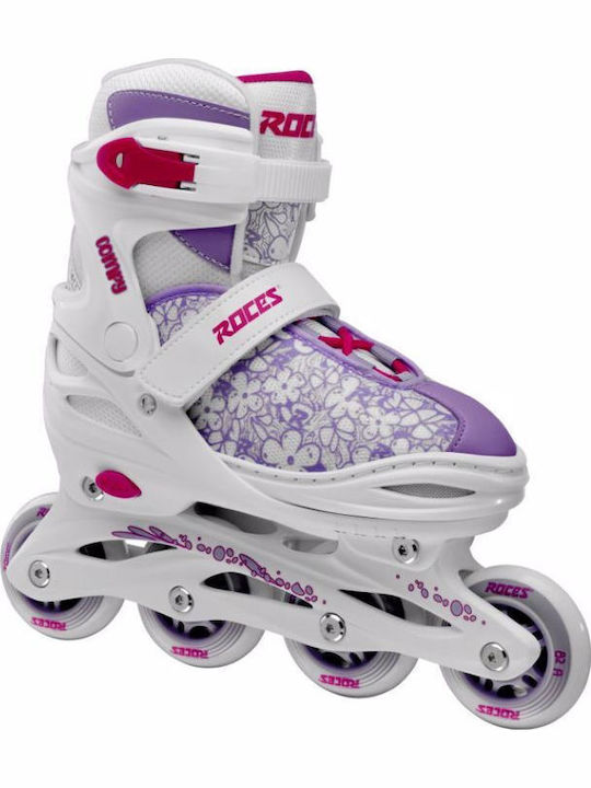 Roces Compy Inline Αυξομειούμενα Rollers Λευκά Παιδικά